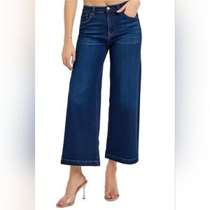 NWT Risen Jeans High Rise Cropped Wide Leg Jeans